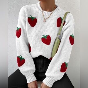 55. SHEIN Strawberry Sweater